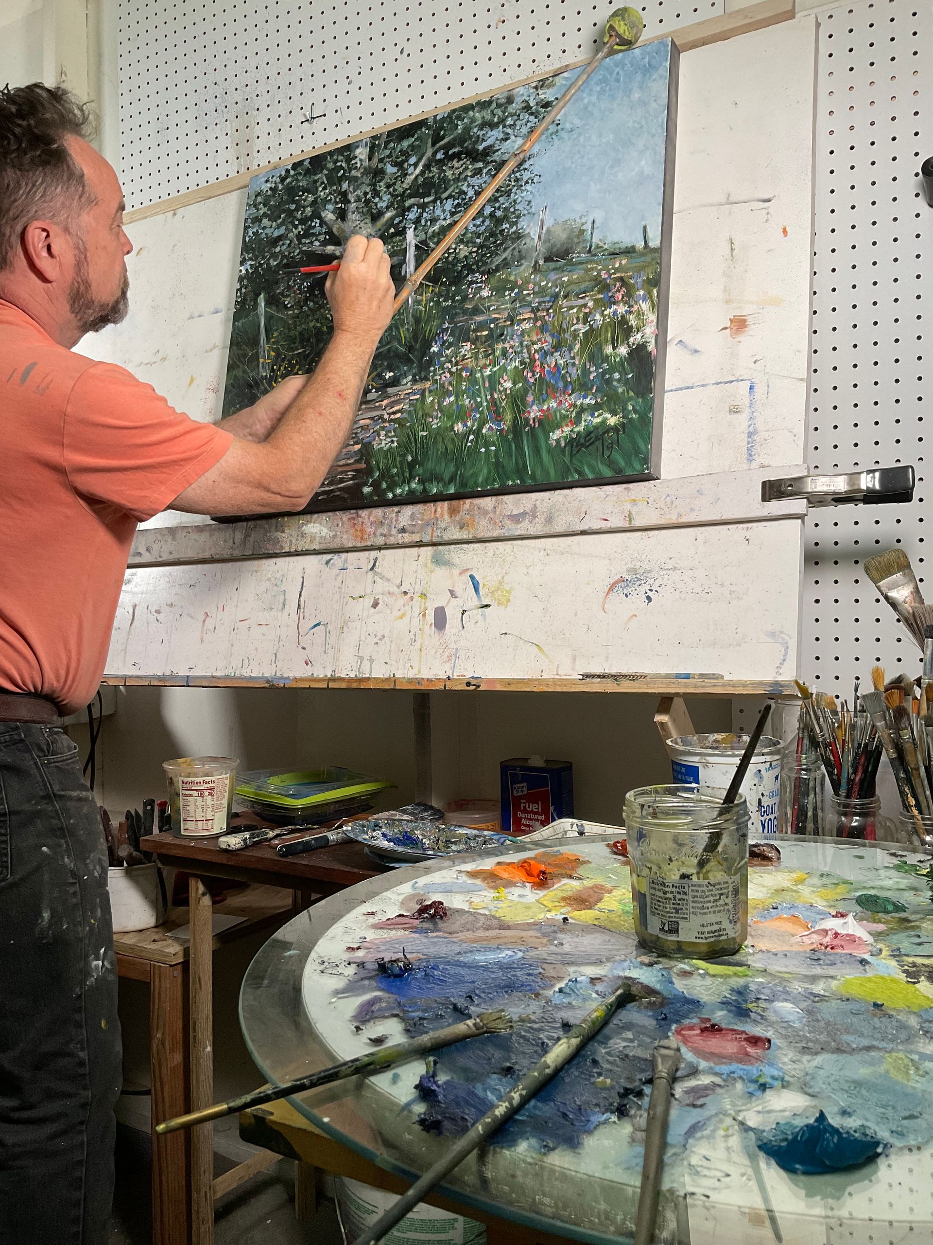 Tim Eaton in his studio